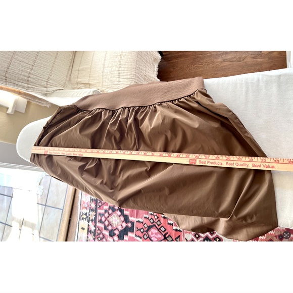 EMERSON LANG Bubble Midi Skirt with Stretch Waist in Brown - XL - Picture 9 of 10